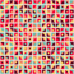 Abstract Geometric Pattern generative computational art illustration