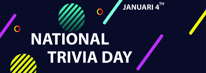 graphic vector national trivia day concept