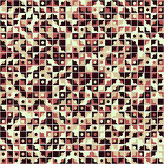 Fototapeta premium Abstract Geometric Pattern generative computational art illustration