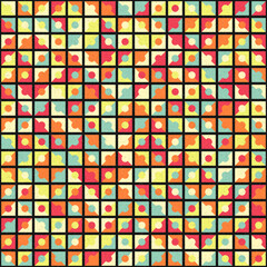 Abstract Geometric Pattern generative computational art illustration