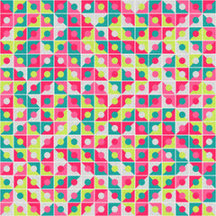 Abstract Geometric Pattern generative computational art illustration