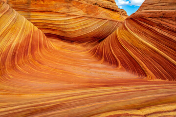 The Wave sandstone formation in Arizona