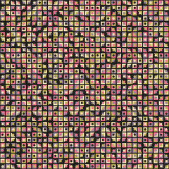 Fototapeta premium Abstract Geometric Pattern generative computational art illustration