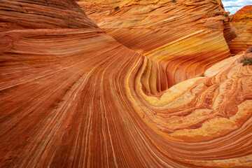 The Wave sandstone formation in Arizona