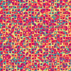 Abstract Geometric Pattern generative computational art illustration