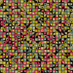 Abstract Geometric Pattern generative computational art illustration