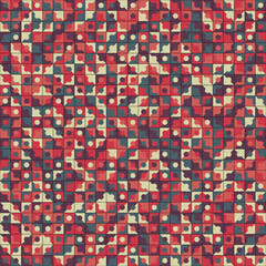 Fototapeta premium Abstract Geometric Pattern generative computational art illustration
