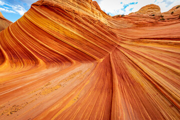 The Wave sandstone formation in Arizona