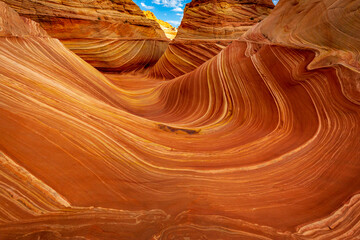 The Wave sandstone formation in Arizona