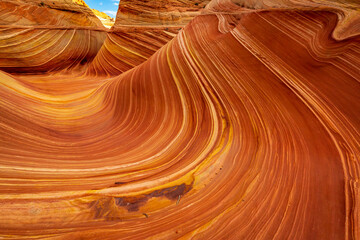 The Wave sandstone formation in Arizona