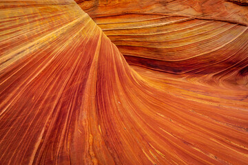 The Wave sandstone formation in Arizona