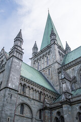 Fototapeta na wymiar Nidaros Cathedral, Trondheim, Norway