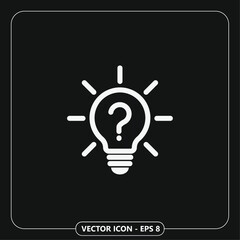 light bulb icon illustration