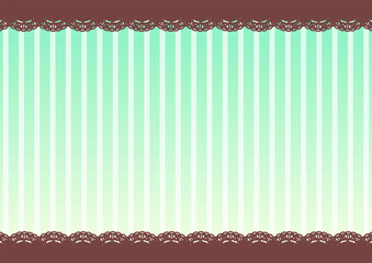 背景　バレンタイン　ミントボーダー © taka