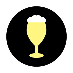 Glass of beer icon