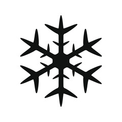 Snowflake icon,flat design illustration