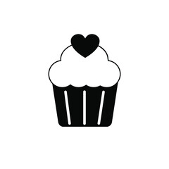  Muffin icon vector, illustration logo template in trendy style