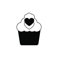  Muffin icon vector, illustration logo template in trendy style