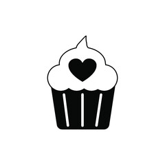  Muffin icon vector, illustration logo template in trendy style