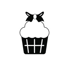  Muffin icon vector, illustration logo template in trendy style