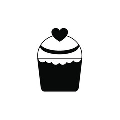  Muffin icon vector, illustration logo template in trendy style