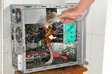 Ridiculous computer cleaning.