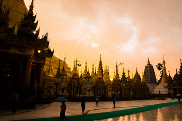 Obraz premium Shwedagon Pagoda in Yangon Myanmar Burma Asia