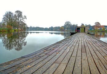 Pardo Pier im Aasee in Münster, Deutschland