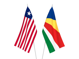 Seychelles and Liberia flags