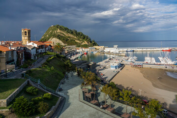 Guetaria, localidad natal del marino Juan Sebastián Elcano,Guipuzcoa, Euzkadi, Spain