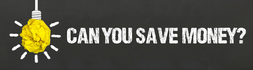 Fototapeta premium Can you save money?