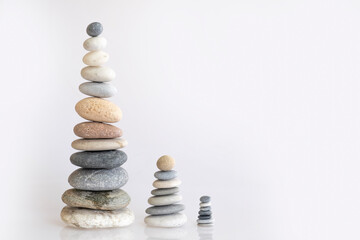 Creative expression of business and career wars with zen stones