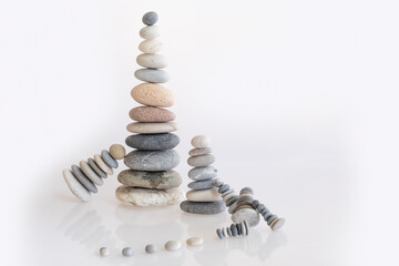 Creative expression of business and career wars with zen stones