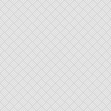 Wicker seamless pattern in light grey. Basket weave. Woven texture.