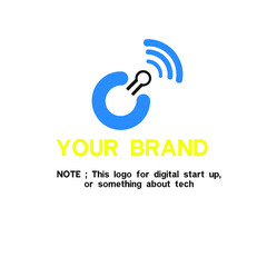 logo for digital start up concept bussines