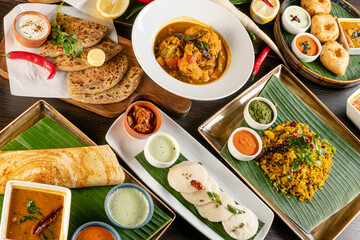 Indian Food - Traditional Breakfast set 