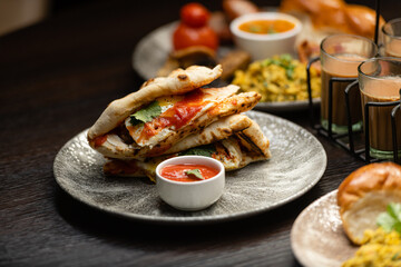 Indian Food - Traditional Breakfast set 