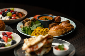 Indian Food - Traditional Breakfast set 