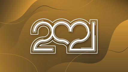 Happy new year 2021 backgrounds, New year greetings with modern backgrounds. can be used as a banner template