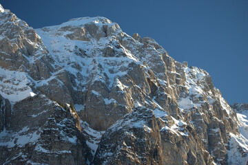 Alpstein Gebirge im Winter in der Schweiz 18.12.2020