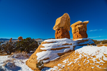 Melting Snow and the Hoodoos of Devil's Harden