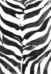 zebra skin texture painted with watercolors. wildlife background for poster design, flyers, cover art, etc.