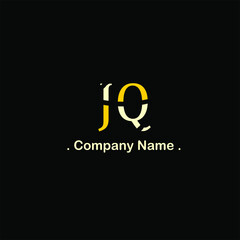 J Q JQ Initial handwriting or handwritten logo for identity