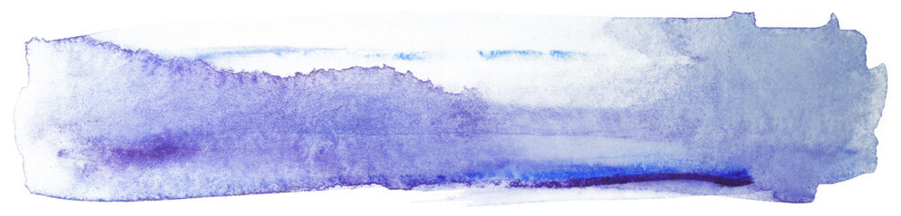 Abstract isolated colorful watercolor stains. Element for paper design