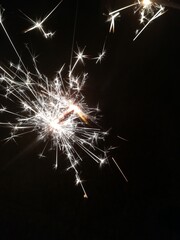 Obraz premium sparkler on black background