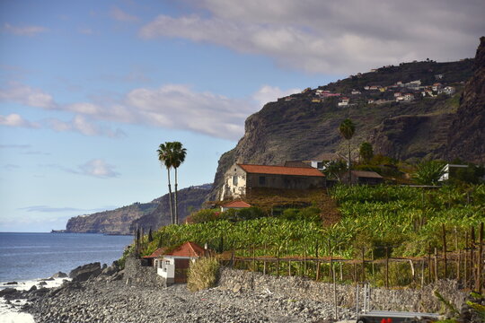 Faja dos Padres restaurant, Madeira island in the Atlantic Ocean, Portugal