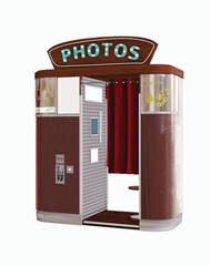 photo booth isolated