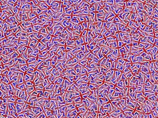 Fabric seamless pattern with flag Britain