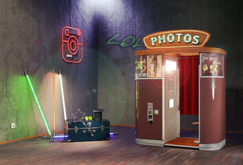 Photo booth room