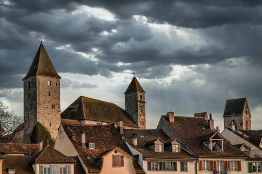 The charming old city of Rapperswil, Rapperswil-Jona, St. Gallen, Switzerland
